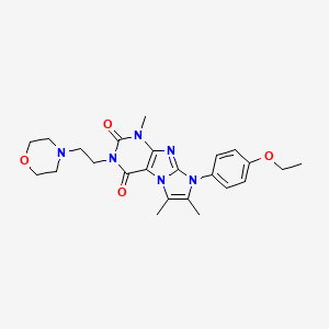 8-(4-ethoxyphenyl)-1,6,7-trimethyl-3-(2-morpholinoethyl)-1H-imidazo[2,1-f]purine-2,4(3H,8H)-dione