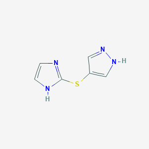 2-(1H-pyrazol-4-ylsulfanyl)-1H-imidazole