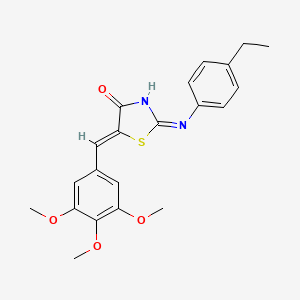 2-(4-Ethyl-phenylimino)-5-(3,4,5-trimethoxy-benzylidene)-thiazolidin-4-one