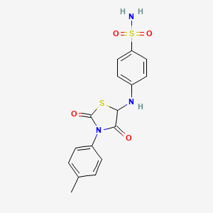 4-(2,4-Dioxo-3-p-tolyl-thiazolidin-5-ylamino)-benzenesulfonamide