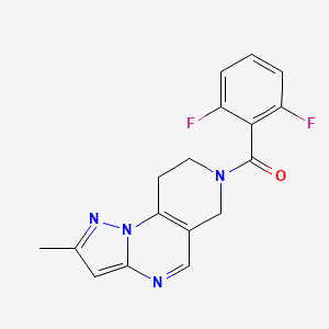 (2,6-difluorophenyl)(2-methyl-8,9-dihydropyrazolo[1,5-a]pyrido[3,4-e]pyrimidin-7(6H)-yl)methanone