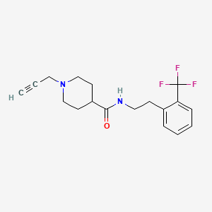 1-(prop-2-yn-1-yl)-N-{2-[2-(trifluoromethyl)phenyl]ethyl}piperidine-4-carboxamide