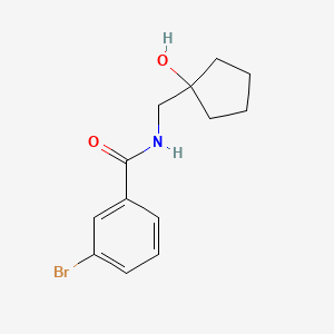 3-bromo-N-((1-hydroxycyclopentyl)methyl)benzamide