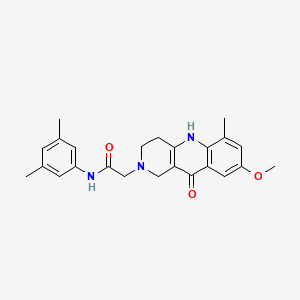 N-(3,5-dimethylphenyl)-2-(8-methoxy-6-methyl-10-oxo-3,4,5,10-tetrahydrobenzo[b][1,6]naphthyridin-2(1H)-yl)acetamide