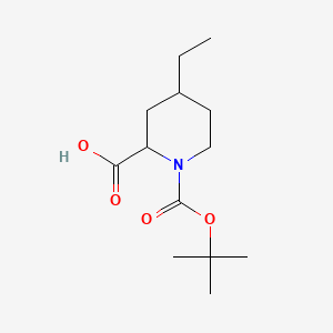 4-Ethyl-piperidine-1,2-dicarboxylic acid 1-tert-butyl ester
