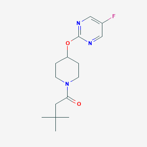 1-[4-(5-Fluoropyrimidin-2-yl)oxypiperidin-1-yl]-3,3-dimethylbutan-1-one