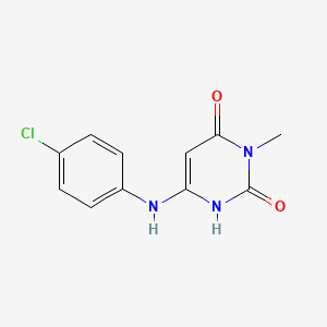 6-(4-chloroanilino)-3-methyl-2,4(1H,3H)-pyrimidinedione
