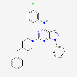 B2623148 6-(4-benzylpiperidin-1-yl)-N-(3-chlorophenyl)-1-phenyl-1H-pyrazolo[3,4-d]pyrimidin-4-amine CAS No. 946289-46-9