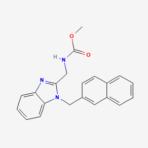 molecular formula C21H19N3O2 B2623170 methyl {[1-(naphthalen-2-ylmethyl)-1H-benzimidazol-2-yl]methyl}carbamate CAS No. 941962-46-5