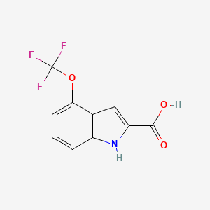 molecular formula C10H6F3NO3 B2623235 4-(trifluoromethoxy)-1H-indole-2-carboxylic acid CAS No. 926208-37-9
