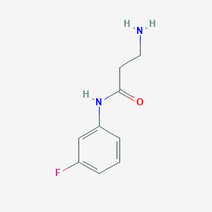 molecular formula C9H11FN2O B2623244 3-amino-N-(3-fluorophenyl)propanamide CAS No. 938517-17-0