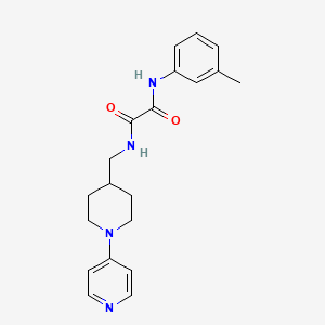 molecular formula C20H24N4O2 B2623369 N1-((1-(pyridin-4-yl)piperidin-4-yl)methyl)-N2-(m-tolyl)oxalamide CAS No. 2034498-78-5