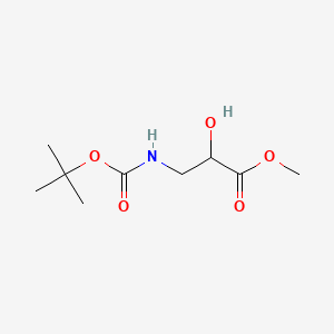 molecular formula C9H17NO5 B2623452 Methyl N-Boc-3-amino-2-hydroxypropanoate CAS No. 113525-87-4; 133153-76-1