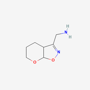 molecular formula C7H12N2O2 B2623484 4,5,6,7a-Tetrahydro-3aH-pyrano[3,2-d][1,2]oxazol-3-ylmethanamine CAS No. 1891061-06-5