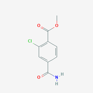 molecular formula C9H8ClNO3 B2623495 methyl 4-carbamoyl-2-chlorobenzoate CAS No. 220603-20-3