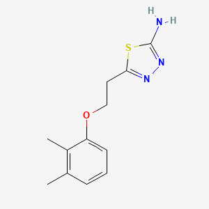 molecular formula C12H15N3OS B2623503 5-(2-(2,3-Dimethylphenoxy)ethyl)-1,3,4-thiadiazol-2-amine CAS No. 842973-63-1