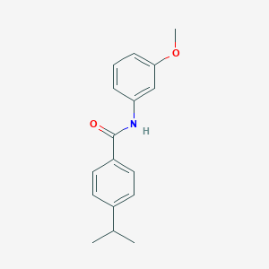 molecular formula C17H19NO2 B262351 N-(3-methoxyphenyl)-4-(propan-2-yl)benzamide 