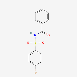 molecular formula C13H10BrNO3S B2623528 N-(4-bromobenzenesulfonyl)benzamide CAS No. 14067-99-3