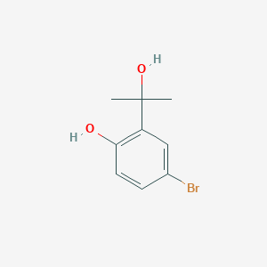 molecular formula C9H11BrO2 B2623597 4-Bromo-2-(2-hydroxypropan-2-yl)phenol CAS No. 857762-28-8