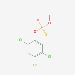 molecular formula C7H5BrCl2O3PS- B262362 O-(4-bromo-2,5-dichlorophenyl) O-methyl hydrogen thiophosphate 