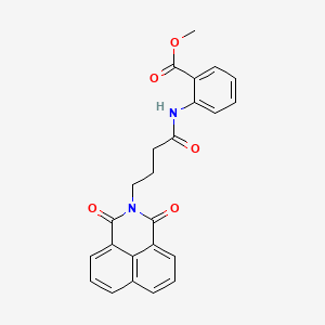 molecular formula C24H20N2O5 B2623653 methyl 2-(4-(1,3-dioxo-1H-benzo[de]isoquinolin-2(3H)-yl)butanamido)benzoate CAS No. 500198-91-4