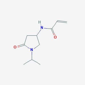 molecular formula C10H16N2O2 B2623679 N-(5-Oxo-1-propan-2-ylpyrrolidin-3-yl)prop-2-enamide CAS No. 2224195-67-7