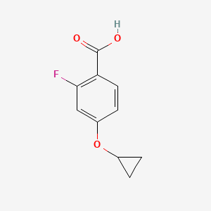 molecular formula C10H9FO3 B2623696 4-Cyclopropoxy-2-fluorobenzoic acid CAS No. 1243385-58-1