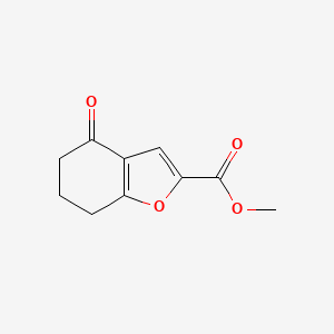 molecular formula C10H10O4 B2623806 methyl 4-oxo-4,5,6,7-tetrahydro-1-benzofuran-2-carboxylate CAS No. 127724-12-3
