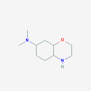 molecular formula C10H20N2O B2623818 N,N-dimethyl-octahydro-2H-1,4-benzoxazin-7-amine CAS No. 1423023-95-3