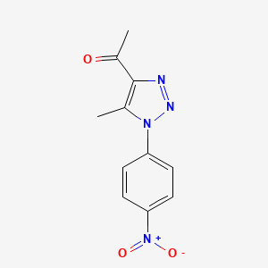 1-(5-methyl-1-(4-nitrophenyl)-1H-1,2,3-triazol-4-yl)ethanone