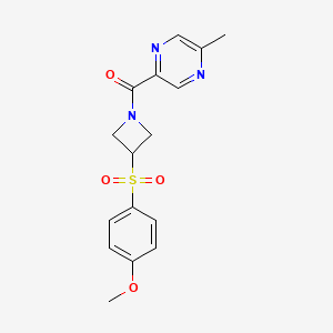 (3-((4-Methoxyphenyl)sulfonyl)azetidin-1-yl)(5-methylpyrazin-2-yl)methanone