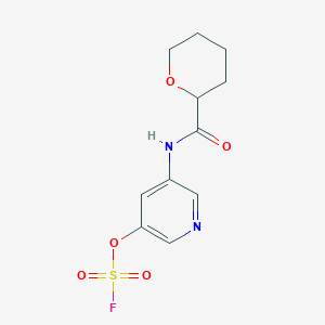 3-Fluorosulfonyloxy-5-(oxane-2-carbonylamino)pyridine