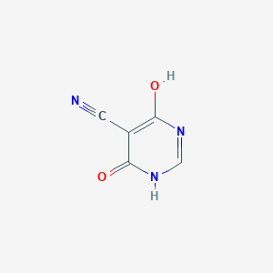 molecular formula C5H3N3O2 B2623866 4,6-Dihydroxypyrimidine-5-carbonitrile CAS No. 1936377-42-2
