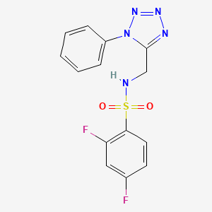 2,4-difluoro-N-((1-phenyl-1H-tetrazol-5-yl)methyl)benzenesulfonamide