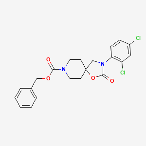 Benzyl 3-(2,4-dichlorophenyl)-2-oxo-1-oxa-3,8-diazaspiro[4.5]decane-8-carboxylate