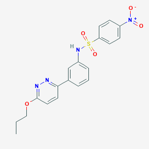 4-nitro-N-(3-(6-propoxypyridazin-3-yl)phenyl)benzenesulfonamide
