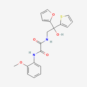 molecular formula C19H18N2O5S B2624018 N-[2-(furan-2-yl)-2-hydroxy-2-(thiophen-2-yl)ethyl]-N'-(2-methoxyphenyl)ethanediamide CAS No. 1903473-78-8