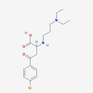4-(4-Bromophenyl)-2-{[3-(diethylamino)propyl]amino}-4-oxobutanoic acid