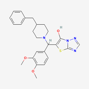 5-((4-Benzylpiperidin-1-yl)(3,4-dimethoxyphenyl)methyl)thiazolo[3,2-b][1,2,4]triazol-6-ol