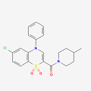 4-{[1-(2,5-dimethylbenzoyl)piperidin-4-yl]methoxy}-N-isopropylbenzamide