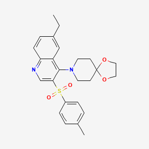 8-(6-Ethyl-3-tosylquinolin-4-yl)-1,4-dioxa-8-azaspiro[4.5]decane