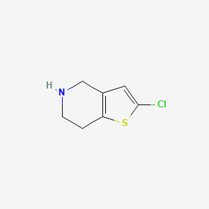 molecular formula C7H8ClNS B2624115 2-Chloro-4H,5H,6H,7H-thieno[3,2-c]pyridine CAS No. 869583-32-4