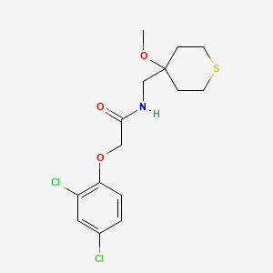 2-(2,4-dichlorophenoxy)-N-((4-methoxytetrahydro-2H-thiopyran-4-yl)methyl)acetamide