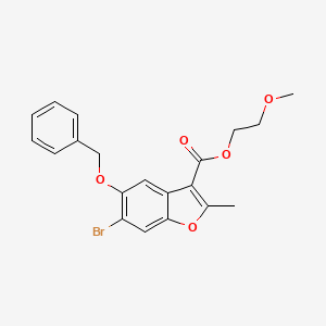 2-Methoxyethyl 5-(benzyloxy)-6-bromo-2-methyl-1-benzofuran-3-carboxylate
