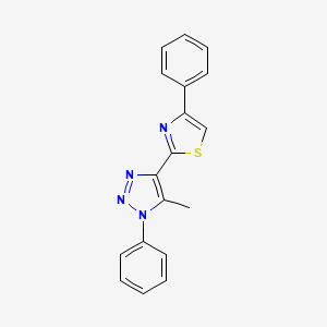 5-methyl-1-phenyl-4-(4-phenyl-1,3-thiazol-2-yl)-1H-1,2,3-triazole