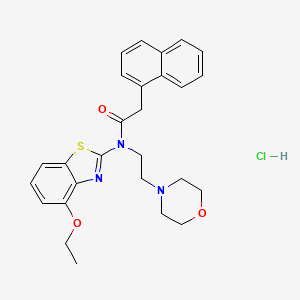 N-(4-ethoxybenzo[d]thiazol-2-yl)-N-(2-morpholinoethyl)-2-(naphthalen-1-yl)acetamide hydrochloride