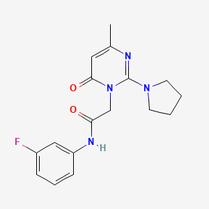 N-(3-fluorophenyl)-2-(4-methyl-6-oxo-2-pyrrolidin-1-ylpyrimidin-1(6H)-yl)acetamide
