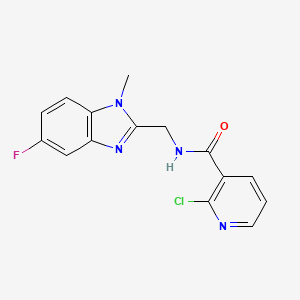 2-chloro-N-[(5-fluoro-1-methyl-1H-1,3-benzodiazol-2-yl)methyl]pyridine-3-carboxamide