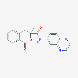 3-methyl-1-oxo-N-(quinoxalin-6-yl)isochroman-3-carboxamide