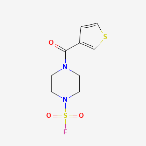 4-(Thiophene-3-carbonyl)piperazine-1-sulfonyl fluoride